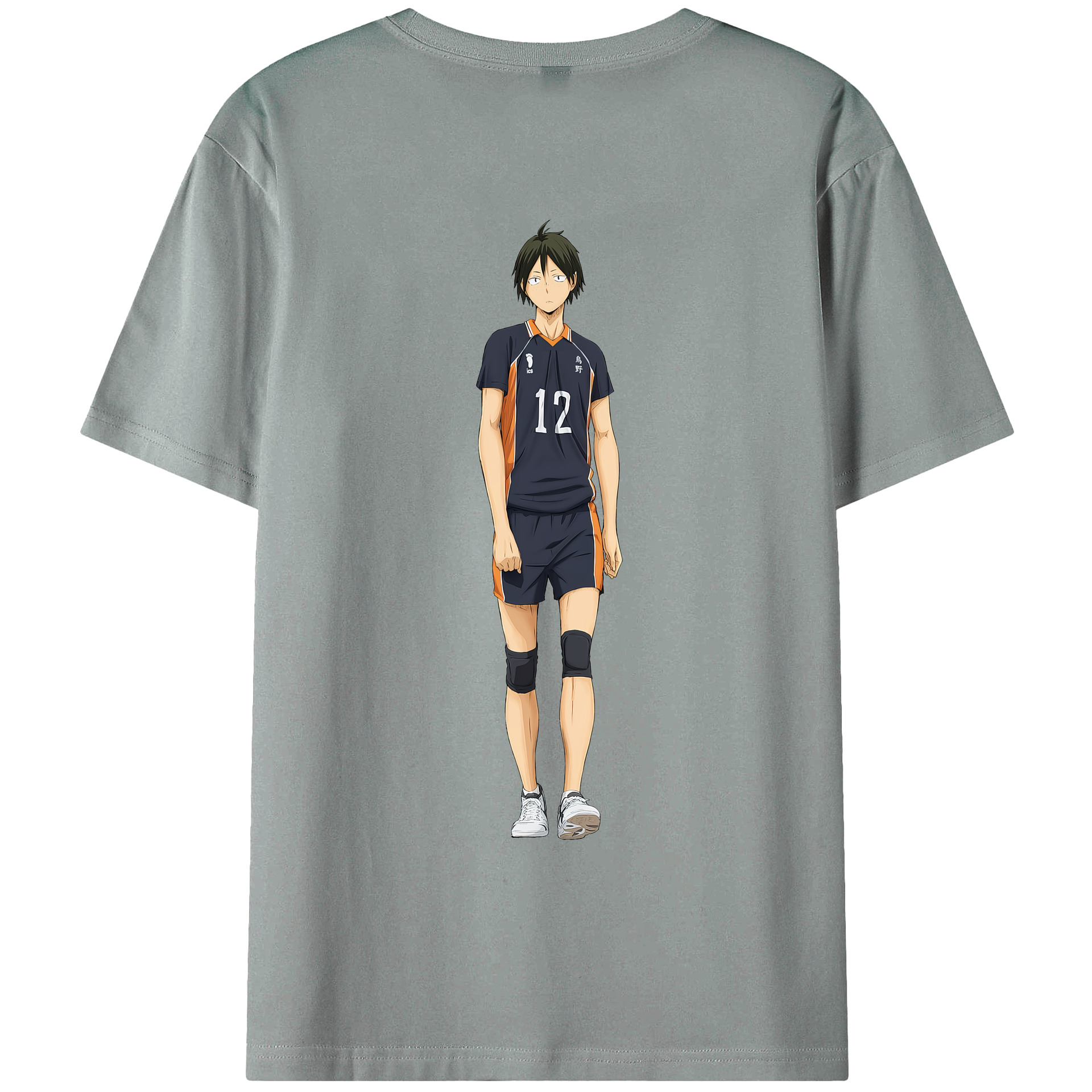 （画像用） ハイキュー!! Haikyu!! 綿100％ メンズ半袖Tシャツ（バックプリント） 通気性